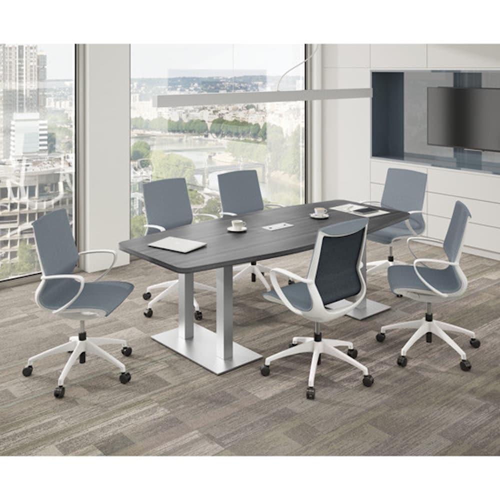 palmer house conference table, metal board base, new office furniture